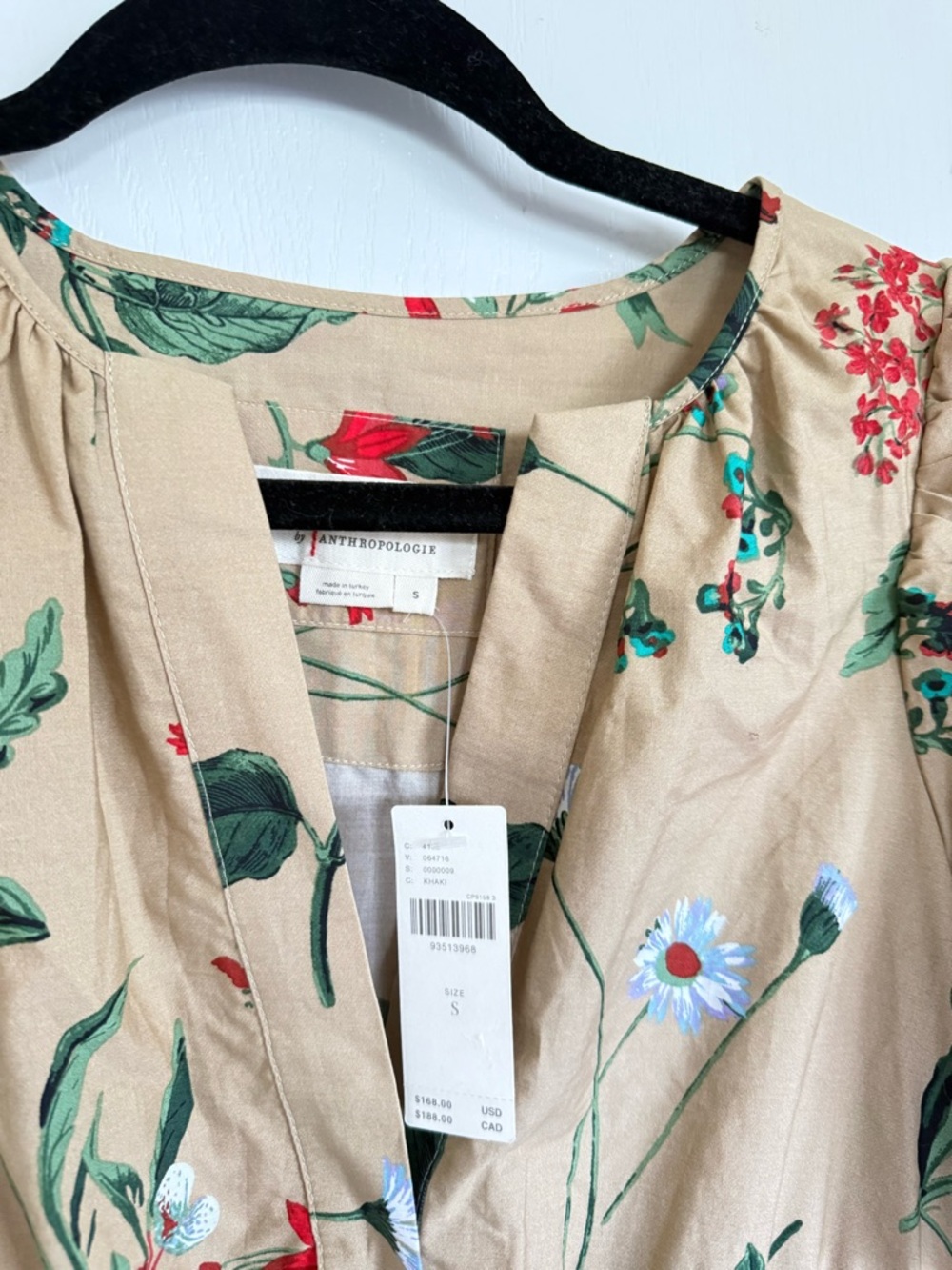Anthropologie NEW Somerset Maxi Dress in Khaki Floral - Picture 3 of 7